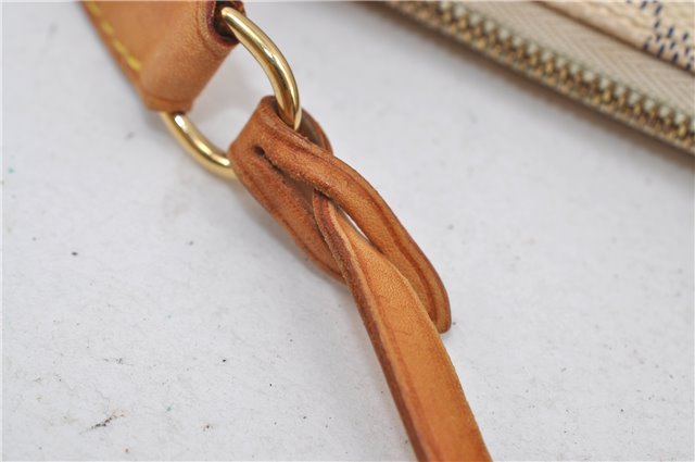 Authentic Louis Vuitton Damier Azur Pochette Accessoires Pouch N51986 LV 8932D