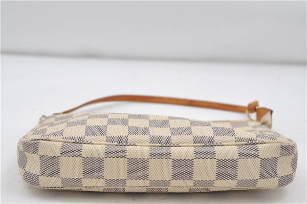 Authentic Louis Vuitton Damier Azur Pochette Accessoires Pouch N51986 LV 8932D