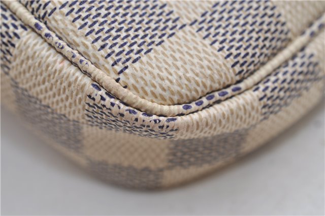 Authentic Louis Vuitton Damier Azur Pochette Accessoires Pouch N51986 LV 8932D