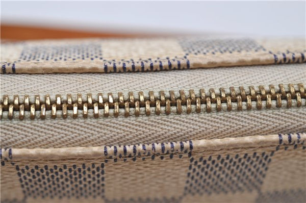 Authentic Louis Vuitton Damier Azur Pochette Accessoires Pouch N51986 LV 8932D