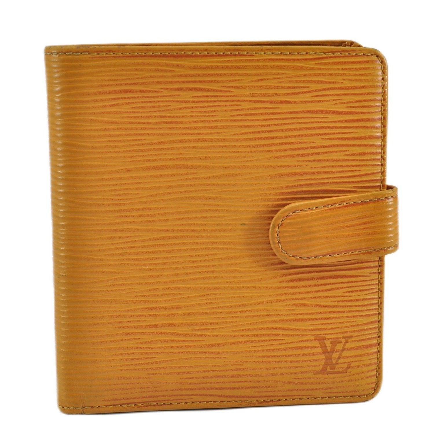 Authentic Louis Vuitton Epi Porte Billets Compact Wallet Yellow M63559 LV 8933F