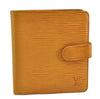 Authentic Louis Vuitton Epi Porte Billets Compact Wallet Yellow M63559 LV 8933F