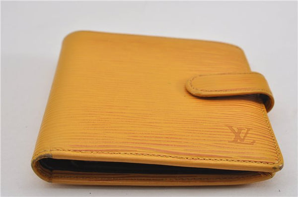 Authentic Louis Vuitton Epi Porte Billets Compact Wallet Yellow M63559 LV 8933F