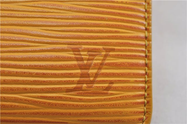 Authentic Louis Vuitton Epi Porte Billets Compact Wallet Yellow M63559 LV 8933F