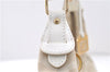 Authentic FENDI Vintage Shoulder Hand Bag Canvas Leather Ivory 8934C