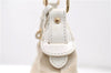 Authentic FENDI Vintage Shoulder Hand Bag Canvas Leather Ivory 8934C