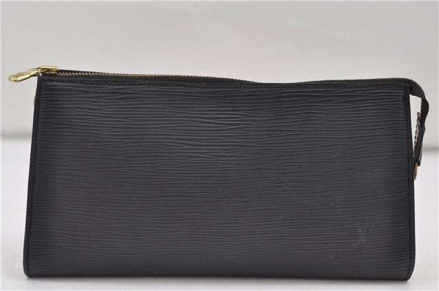 Authentic Louis Vuitton Epi Pochette Accessoires Pouch Black M52942 LV 8934D
