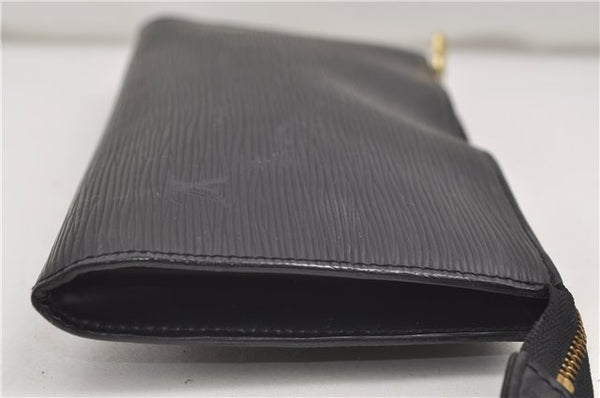 Authentic Louis Vuitton Epi Pochette Accessoires Pouch Black M52942 LV 8934D