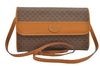 Authentic GUCCI Micro GG Shoulder Cross Body Bag PVC Leather Brown 8935D