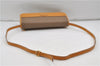 Authentic GUCCI Micro GG Shoulder Cross Body Bag PVC Leather Brown 8935D
