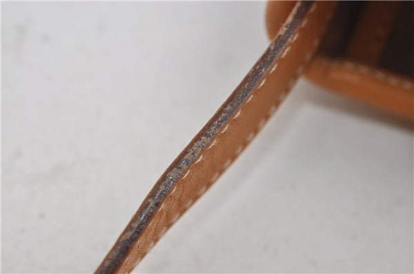 Authentic GUCCI Micro GG Shoulder Cross Body Bag PVC Leather Brown 8935D