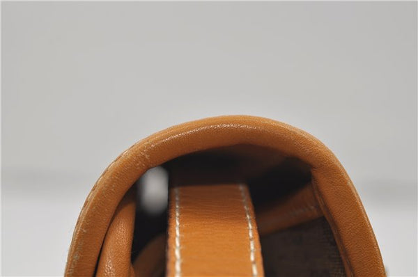 Authentic GUCCI Micro GG Shoulder Cross Body Bag PVC Leather Brown 8935D