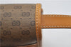 Authentic GUCCI Micro GG Shoulder Cross Body Bag PVC Leather Brown 8935D
