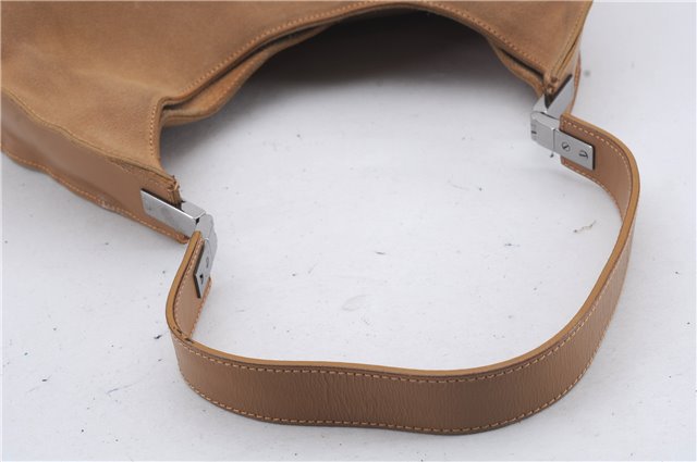 Authentic GUCCI Shoulder Hand Bag Suede Leather 0013767 Beige 8936D