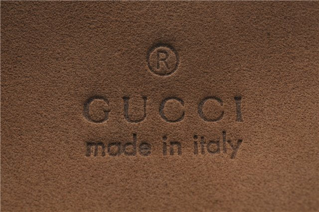 Authentic GUCCI Shoulder Hand Bag Suede Leather 0013767 Beige 8936D