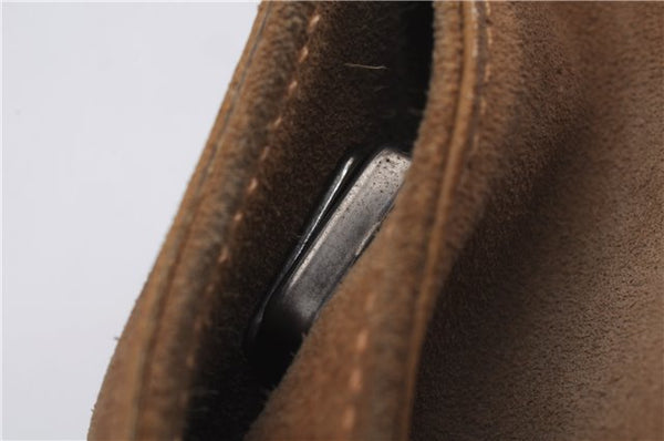 Authentic GUCCI Shoulder Hand Bag Suede Leather 0013767 Beige 8936D