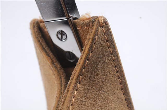 Authentic GUCCI Shoulder Hand Bag Suede Leather 0013767 Beige 8936D