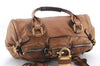 Authentic Chloe Paddington Leather Shoulder Hand Bag Brown 8937C