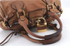 Authentic Chloe Paddington Leather Shoulder Hand Bag Brown 8937C