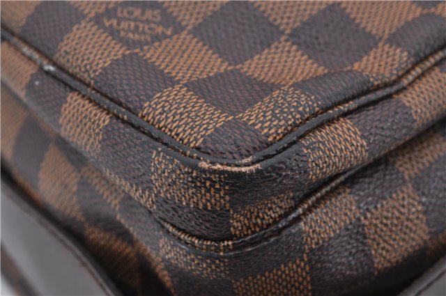 Authentic Louis Vuitton Damier Naviglio Shoulder Cross Body Bag N45255 LV 8937D
