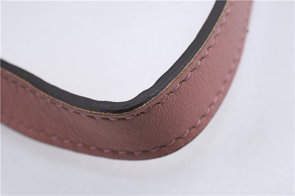 Authentic GUCCI Hand Bag Accessory Pouch GG Canvas Leather 224093 Brown 8939D