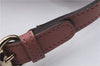 Authentic GUCCI Hand Bag Accessory Pouch GG Canvas Leather 224093 Brown 8939D