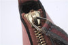 Authentic GUCCI Hand Bag Accessory Pouch GG Canvas Leather 224093 Brown 8939D