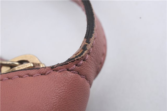 Authentic GUCCI Hand Bag Accessory Pouch GG Canvas Leather 224093 Brown 8939D