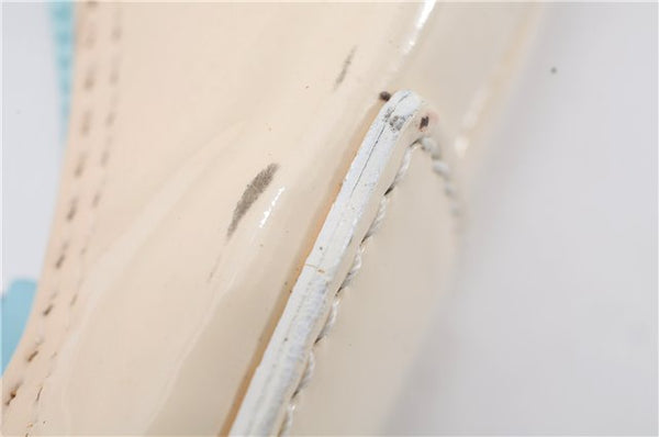 Authentic GUCCI Shoulder Hand Bag GG Canvas Enamel 0014158 Light Blue 8940D