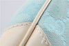Authentic GUCCI Shoulder Hand Bag GG Canvas Enamel 0014158 Light Blue 8940D