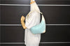Authentic GUCCI Shoulder Hand Bag GG Canvas Enamel 0014158 Light Blue 8940D