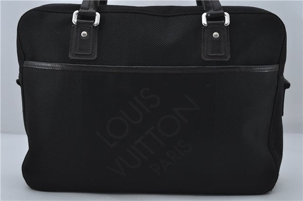 Auth Louis Vuitton Damier Geant Yack 2Way Business Hand Bag M93082 Black 8941D