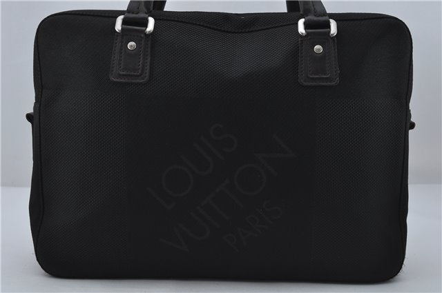 Auth Louis Vuitton Damier Geant Yack 2Way Business Hand Bag M93082 Black 8941D