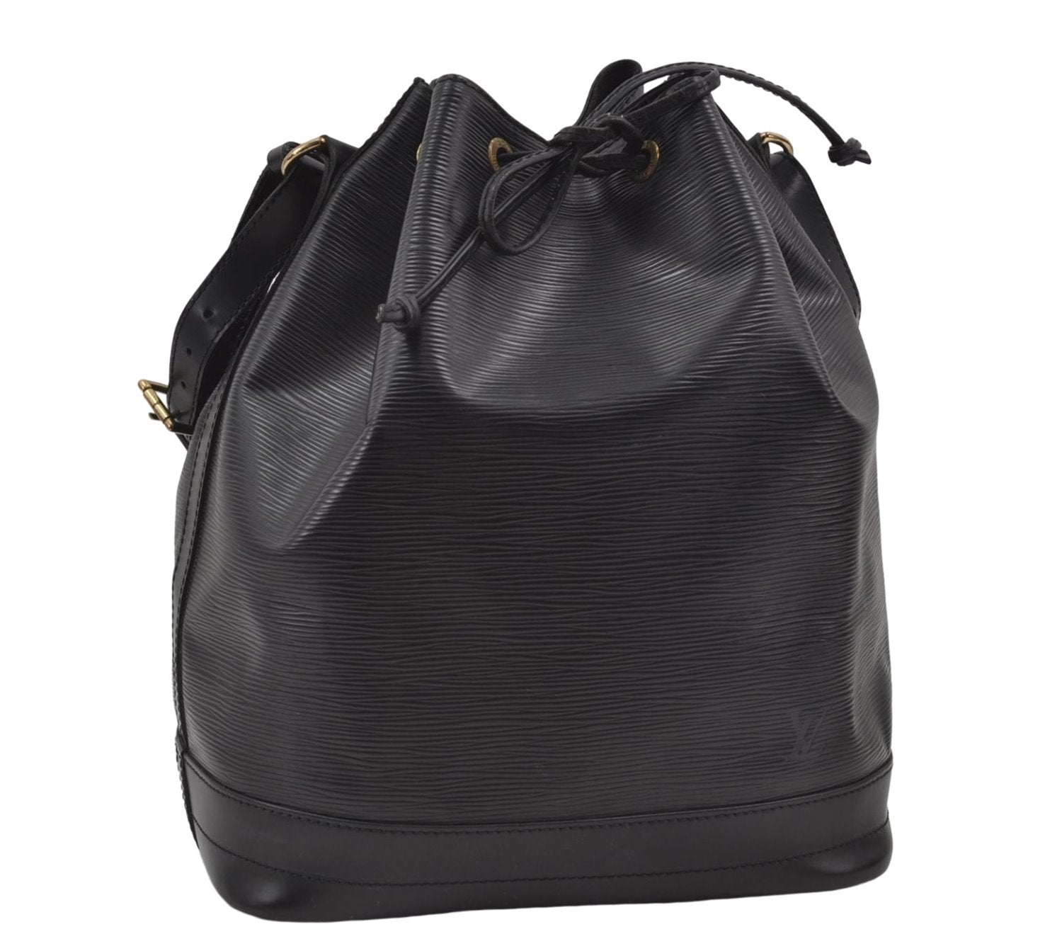 Authentic Louis Vuitton Epi Noe Black Shoulder Bag M59002 LV 8942D