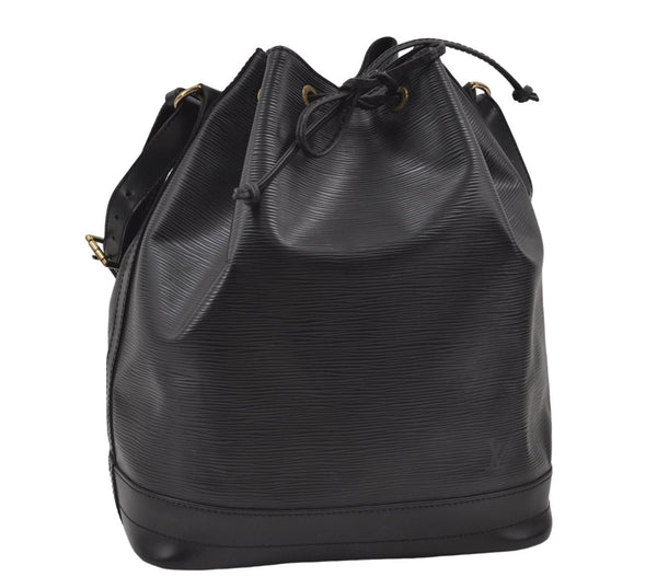Authentic Louis Vuitton Epi Noe Black Shoulder Bag M59002 LV 8942D
