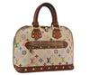 Auth Louis Vuitton Monogram Multicolor Alma PM Hand Bag White M92647 LV 8944D