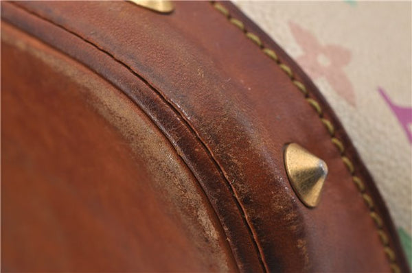 Auth Louis Vuitton Monogram Multicolor Alma PM Hand Bag White M92647 LV 8944D