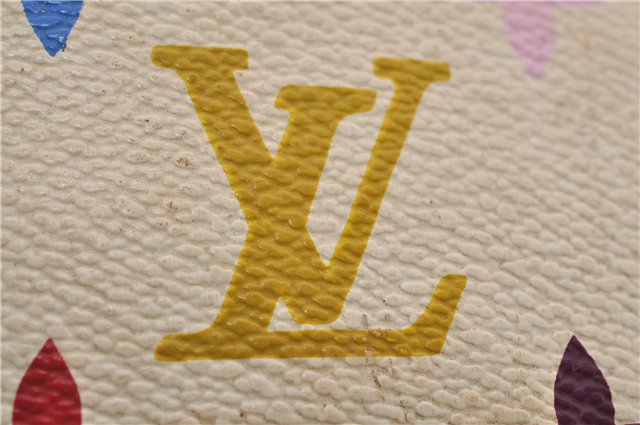 Auth Louis Vuitton Monogram Multicolor Alma PM Hand Bag White M92647 LV 8944D