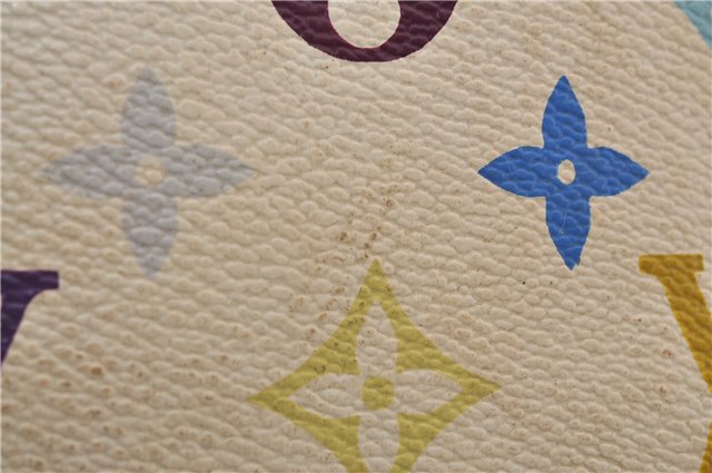 Auth Louis Vuitton Monogram Multicolor Alma PM Hand Bag White M92647 LV 8944D