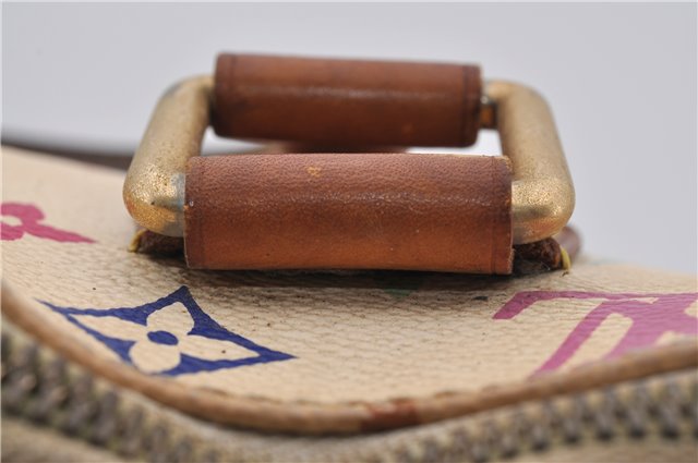 Auth Louis Vuitton Monogram Multicolor Alma PM Hand Bag White M92647 LV 8944D