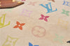 Auth Louis Vuitton Monogram Multicolor Alma PM Hand Bag White M92647 LV 8944D