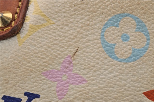 Auth Louis Vuitton Monogram Multicolor Alma PM Hand Bag White M92647 LV 8944D