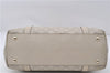 Authentic GUCCI Guccissima Abbey GG Leather Shoulder Tote Bag 141470 Ivory 8945E