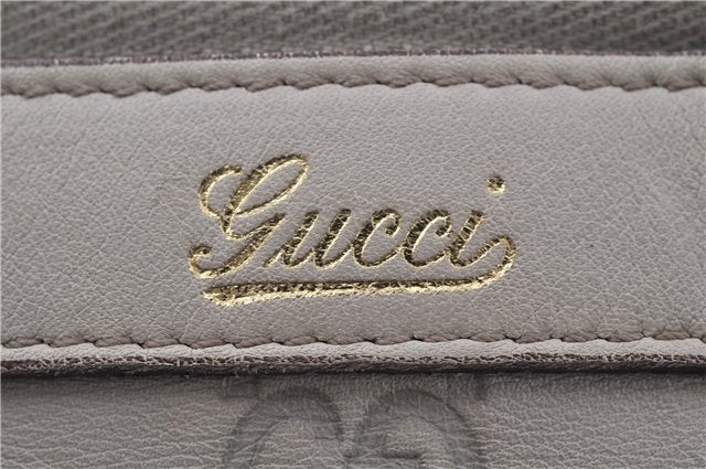 Authentic GUCCI Guccissima Abbey GG Leather Shoulder Tote Bag 141470 Ivory 8945E