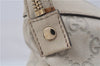 Authentic GUCCI Guccissima Abbey GG Leather Shoulder Tote Bag 141470 Ivory 8945E
