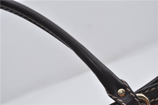 Authentic GUCCI GG Crystal Shoulder Tote Bag PVC Leather 223964 Brown 8946E