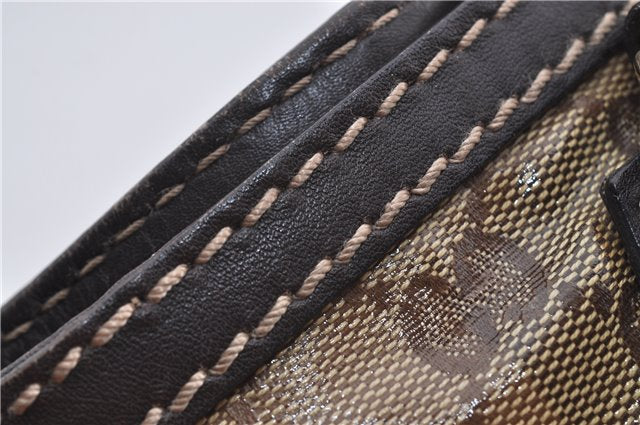 Authentic GUCCI GG Crystal Shoulder Tote Bag PVC Leather 223964 Brown 8946E