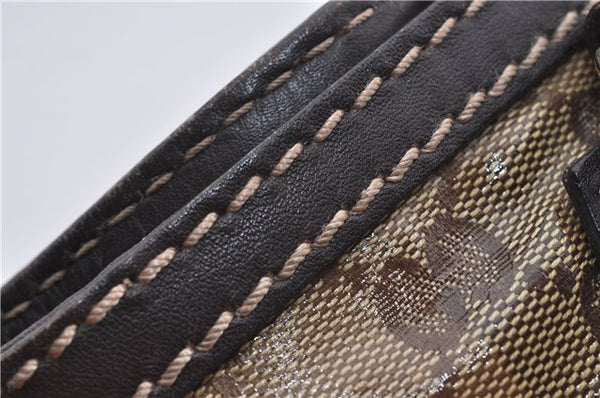 Authentic GUCCI GG Crystal Shoulder Tote Bag PVC Leather 223964 Brown 8946E