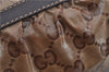 Authentic GUCCI GG Crystal Shoulder Tote Bag PVC Leather 223964 Brown 8946E