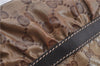 Authentic GUCCI GG Crystal Shoulder Tote Bag PVC Leather 223964 Brown 8946E